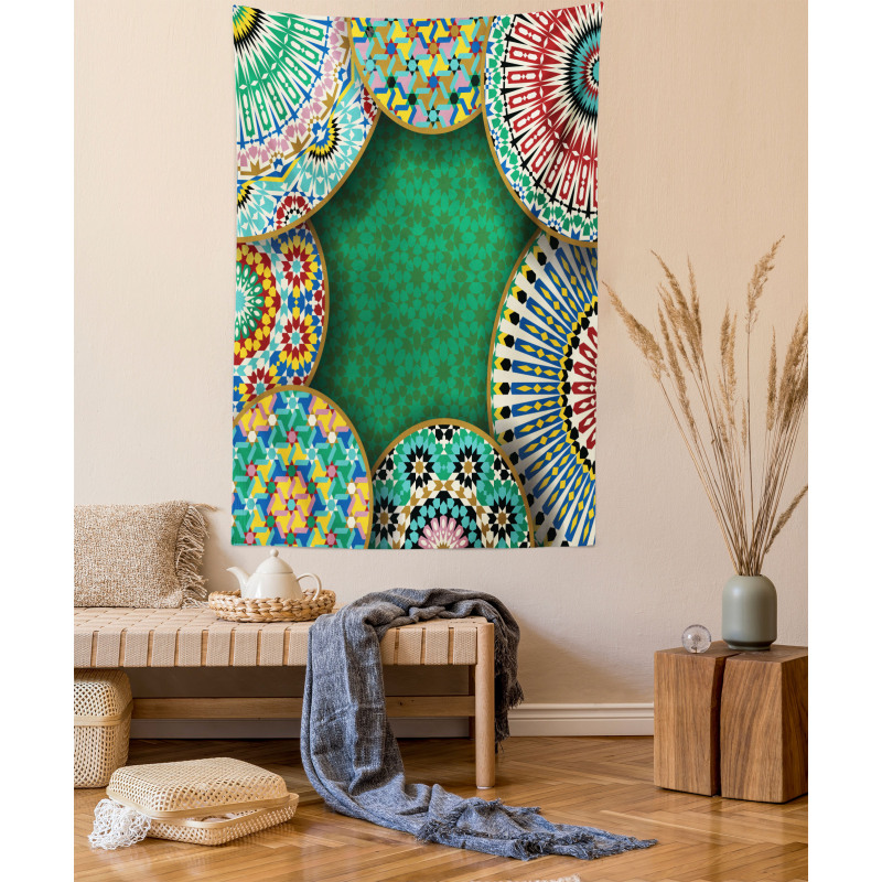 Oriental Hippie Motif Tapestry