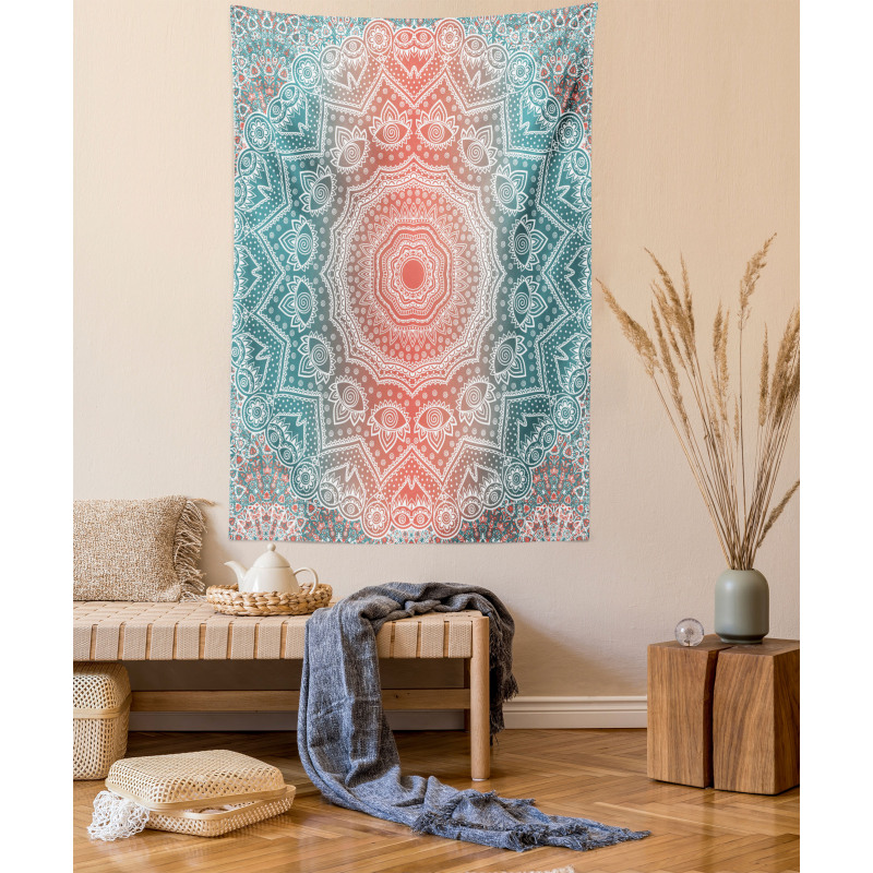 Modern Mandala Tapestry