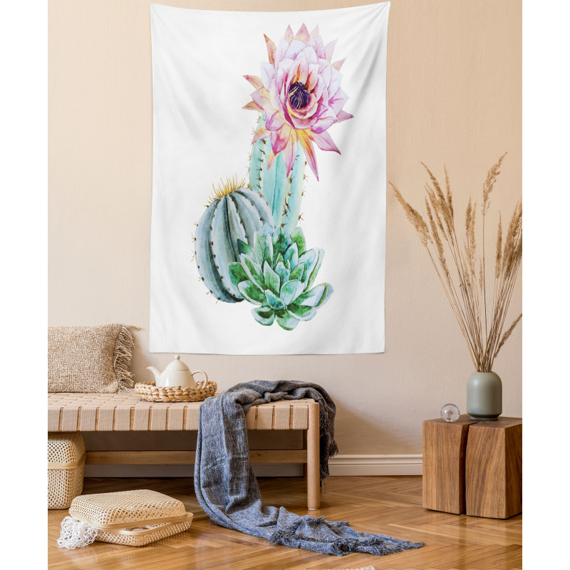 Cactus Flower and Spike Tapestry