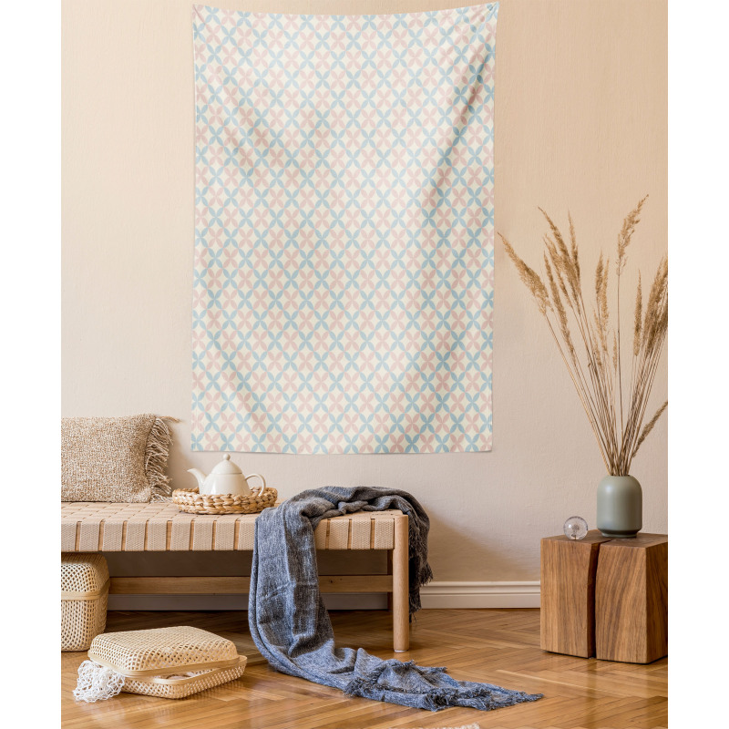 Pastel Color Motifs Tapestry