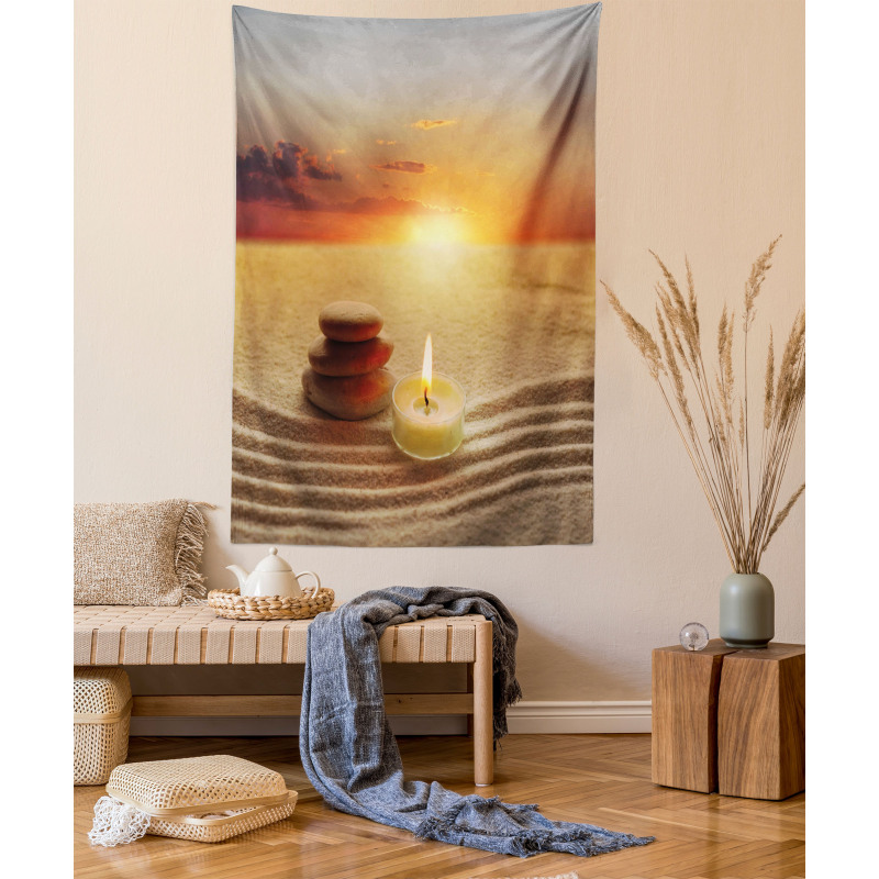 Meditation Yoga Candle Tapestry