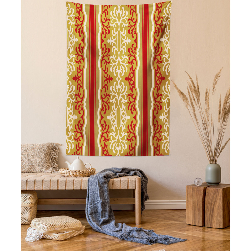 Middle East Swirl Motif Tapestry