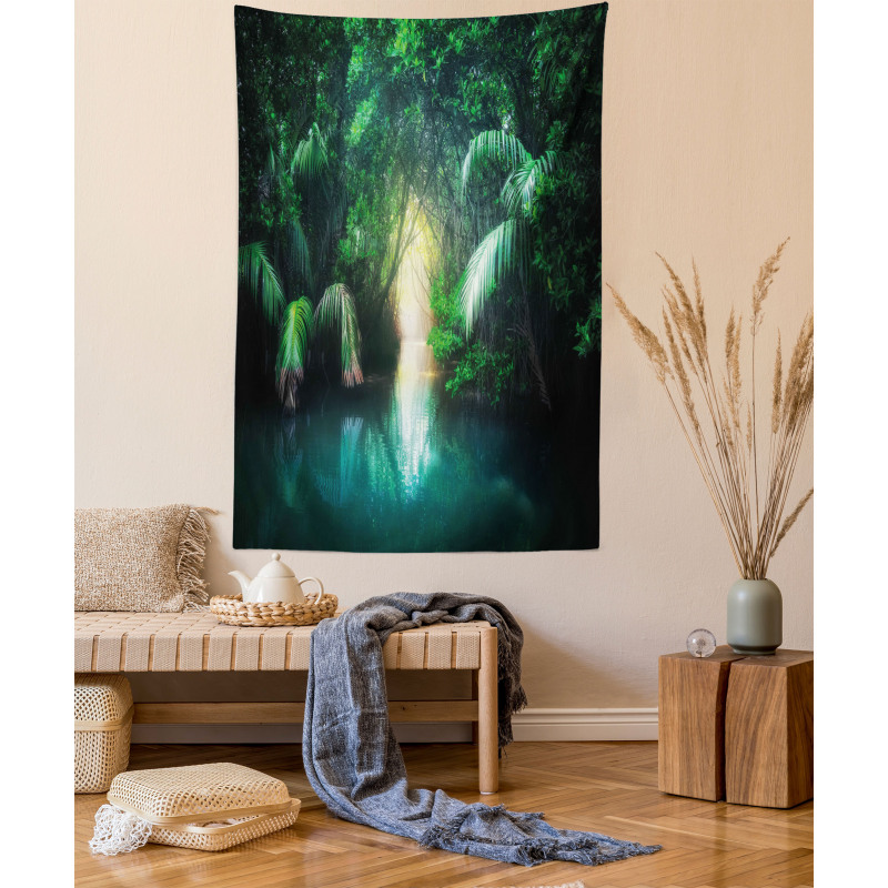 Mangrove Rainforest Lake Tapestry