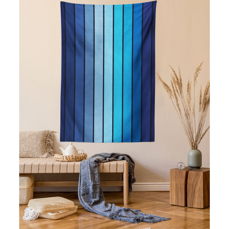 Plaques in Blue Borders Tapestry