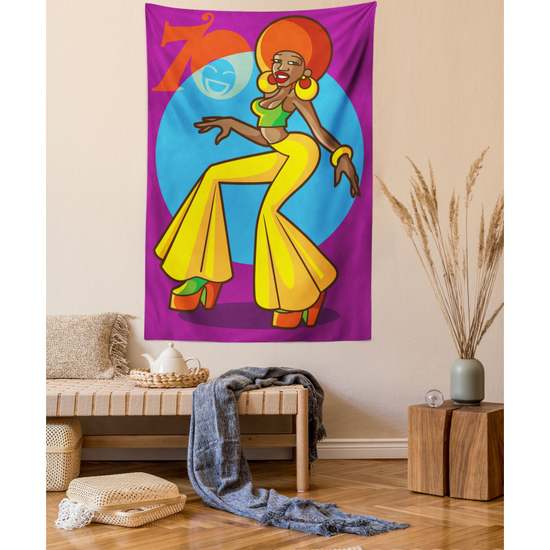 Afro Disco Lady Tapestry