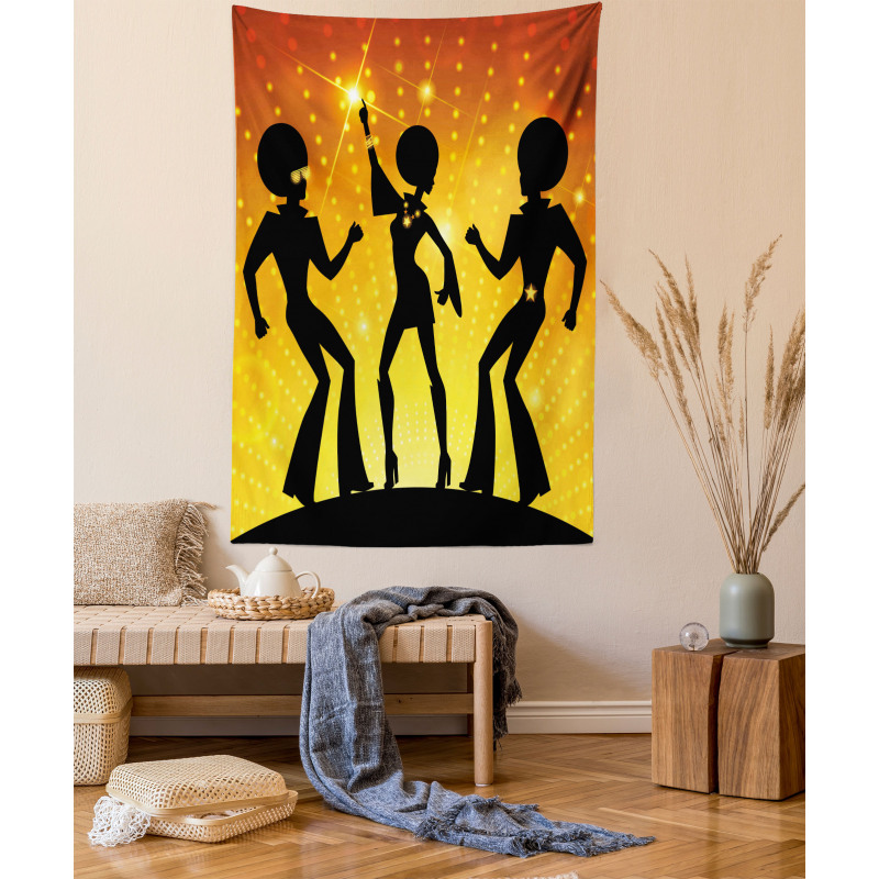 Dancing Afro People Tapestry