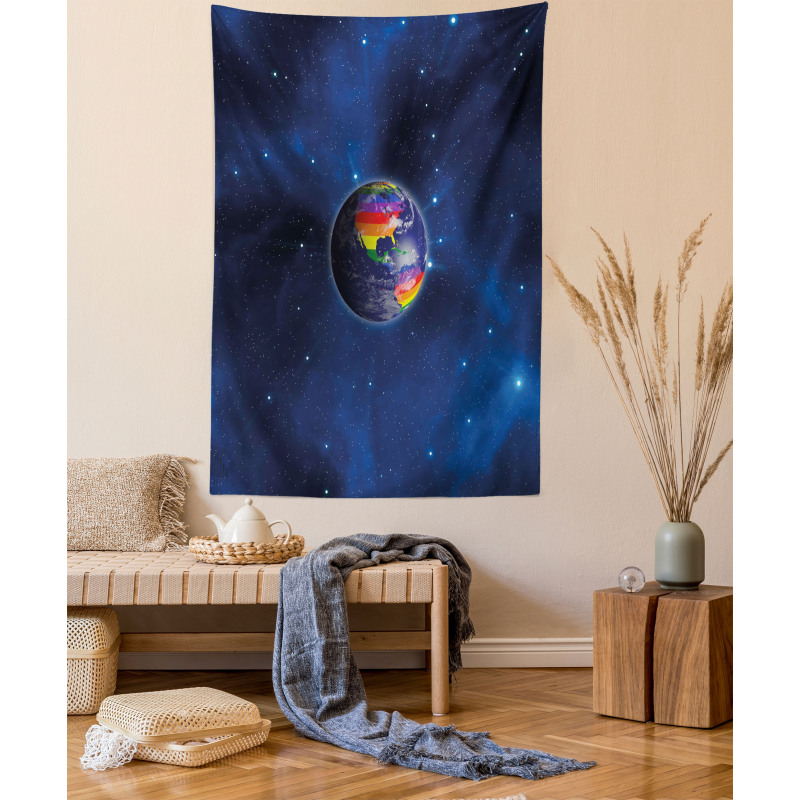 Earth LGBT Colors Tapestry
