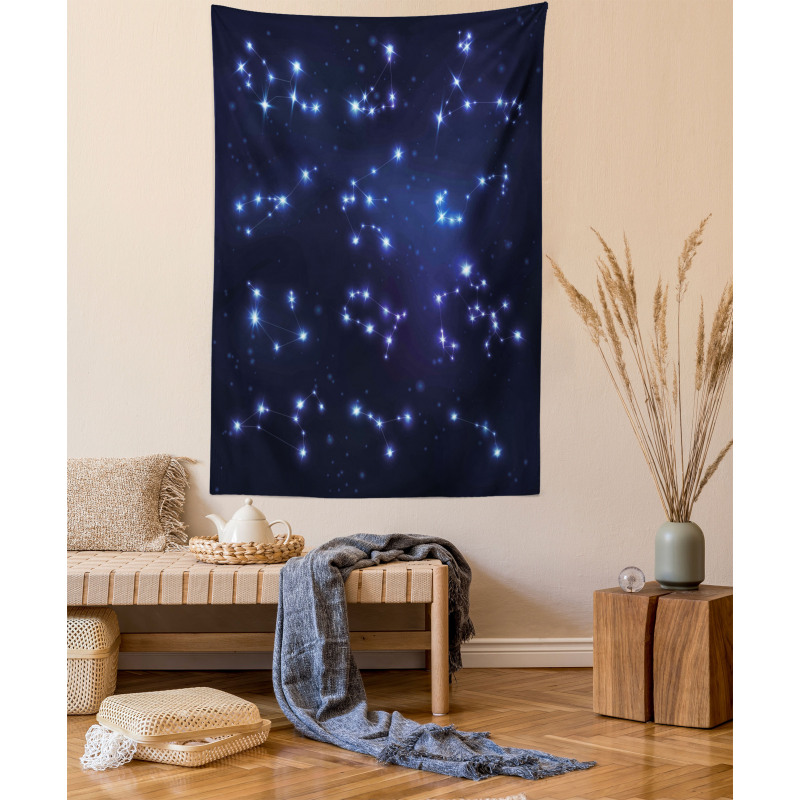 Galaxy and Signs Tapestry