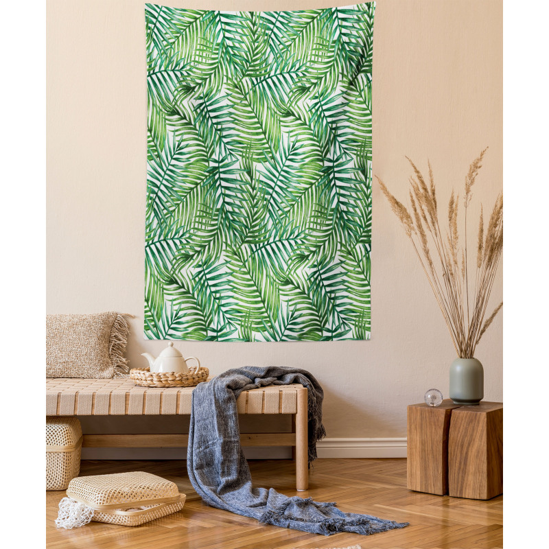 Botanical Wild Palm Trees Tapestry