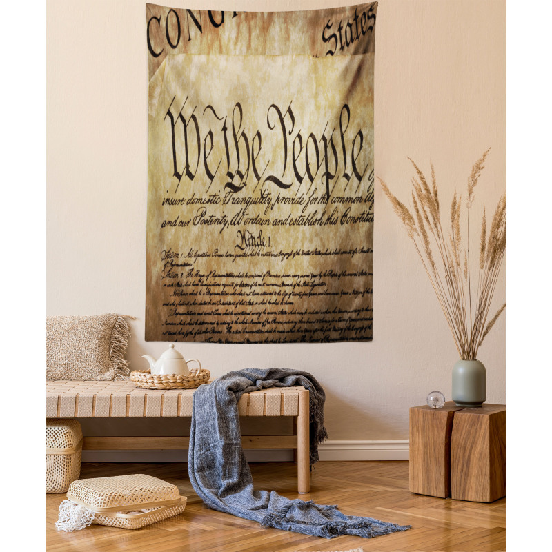 Constitution Text Tapestry