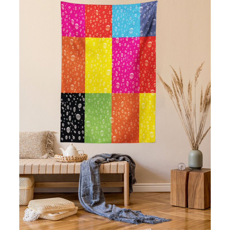 Vibrant Rainbow Colors Tapestry