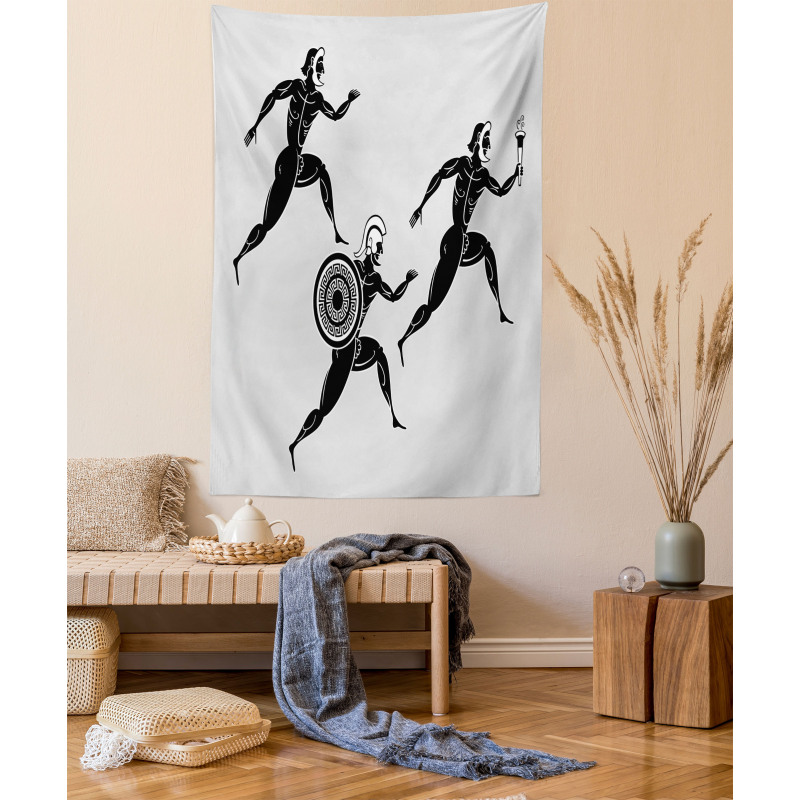 Spartan Runners Body Tapestry