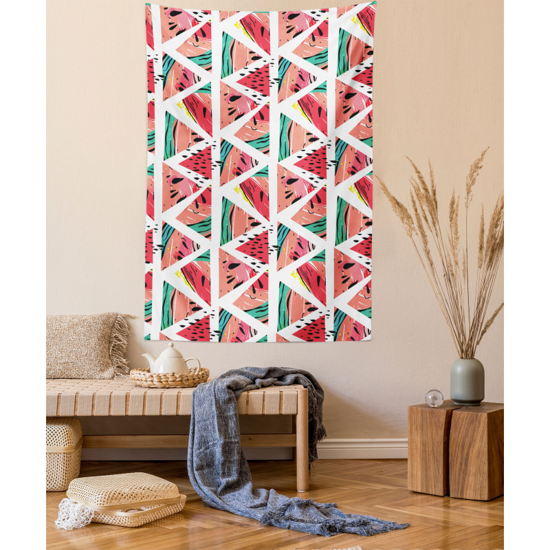 Abstract Watermelon Tapestry