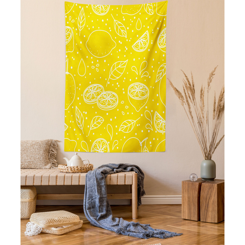 Juicy Lemons Tapestry