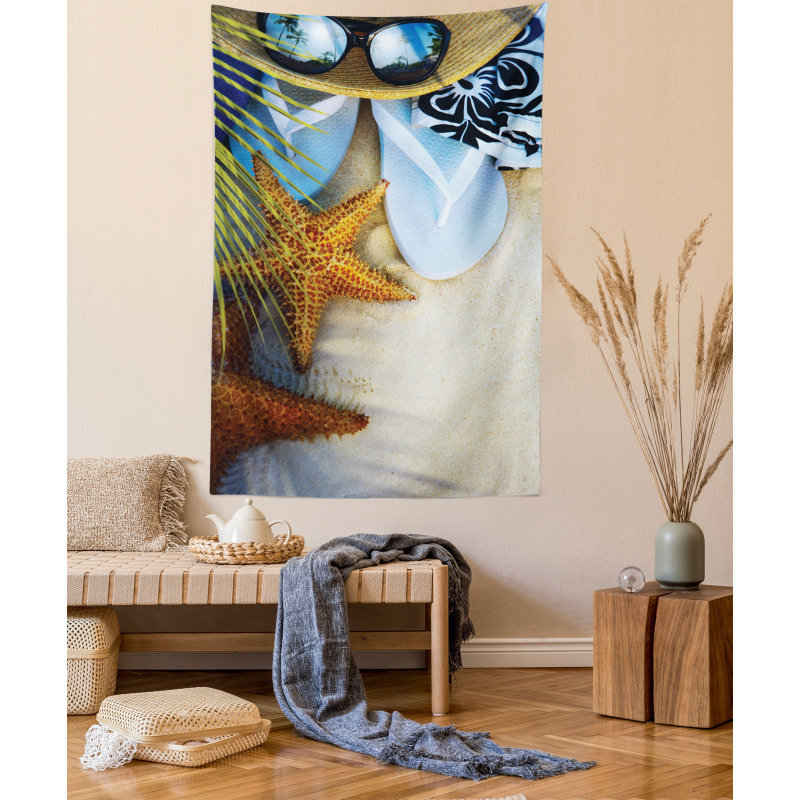 Tropical Beach Seashell Tapestry