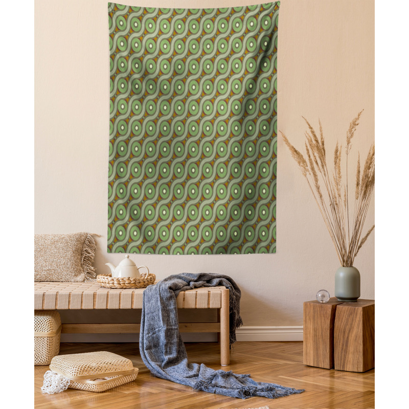 Crisscrossing Waves Tapestry