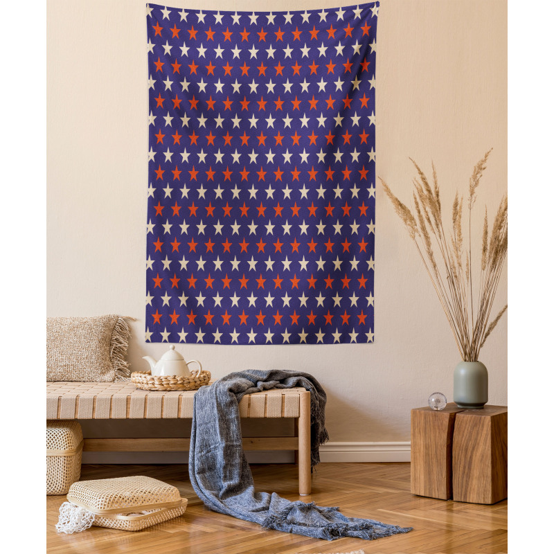 Vintage Patriotic Colors Tapestry