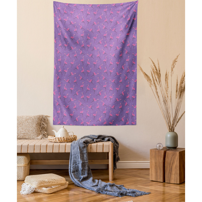 Dots Birds Kids Girls Tapestry