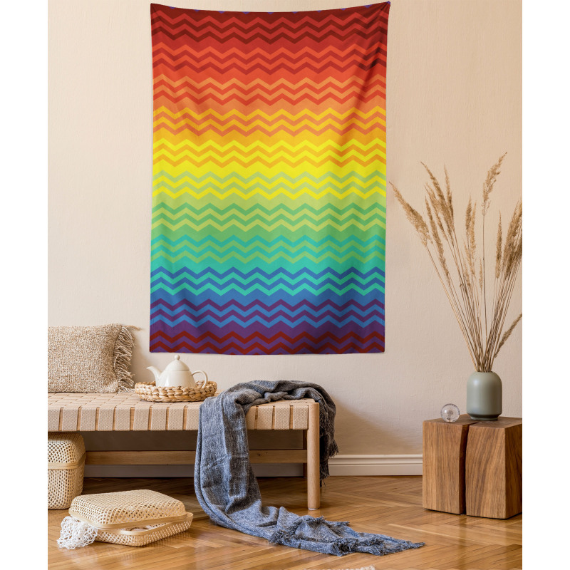 Tribal Culture Zigzags Tapestry