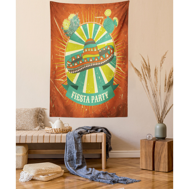 Latin America Sombrero Tapestry