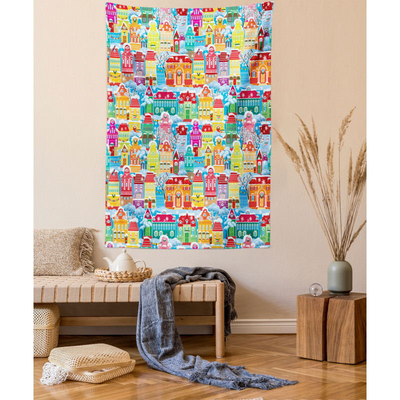 Ornamental Winter Pattern Tapestry