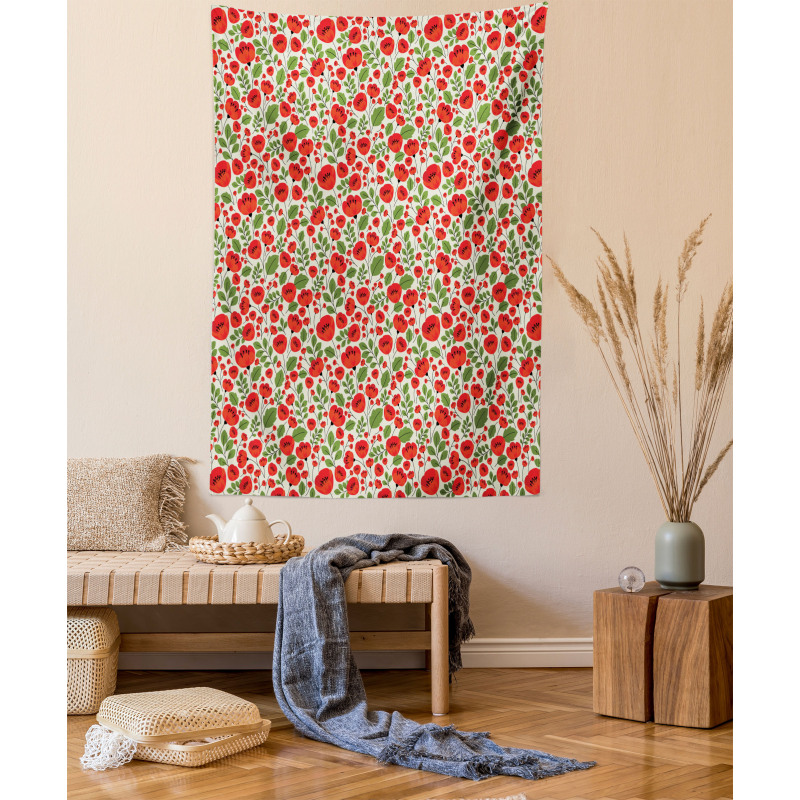 Nature Retro Arrangement Tapestry