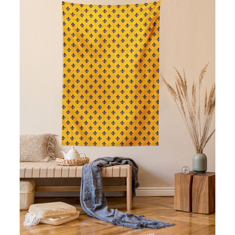 Retro Checkered Tapestry