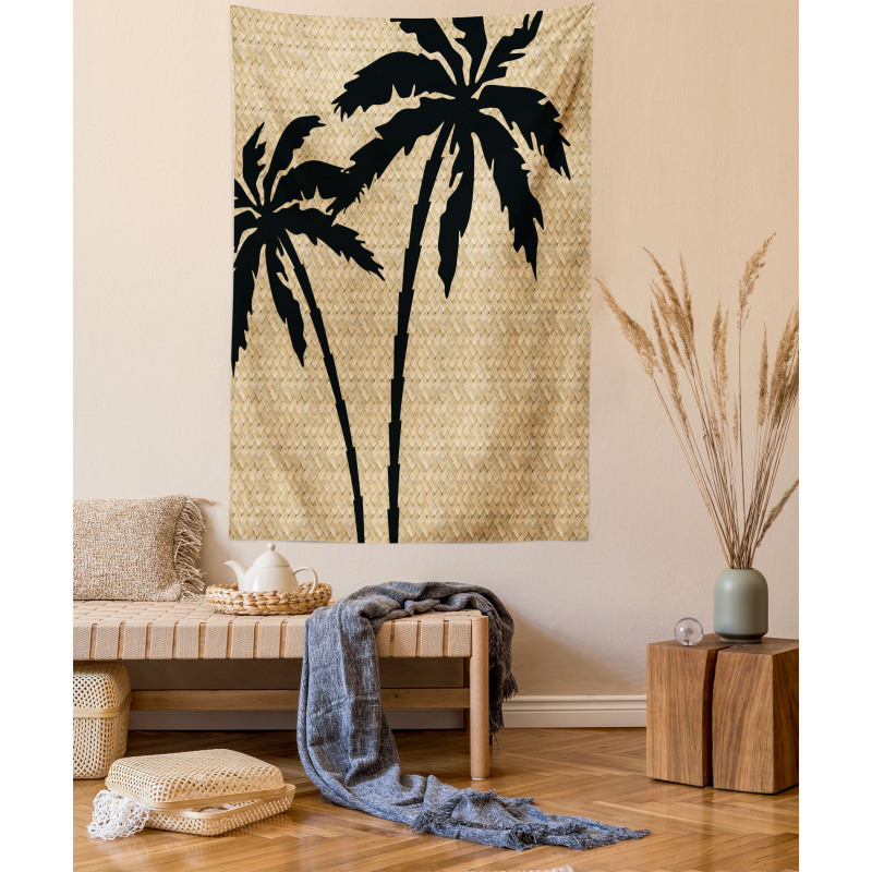 Palm Tree Silhouettes Tapestry