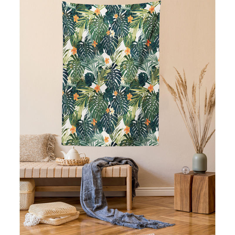 Colorful Polynesia Plant Tapestry