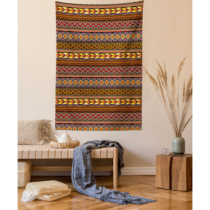 Diamond Zigzag Triangle Tapestry