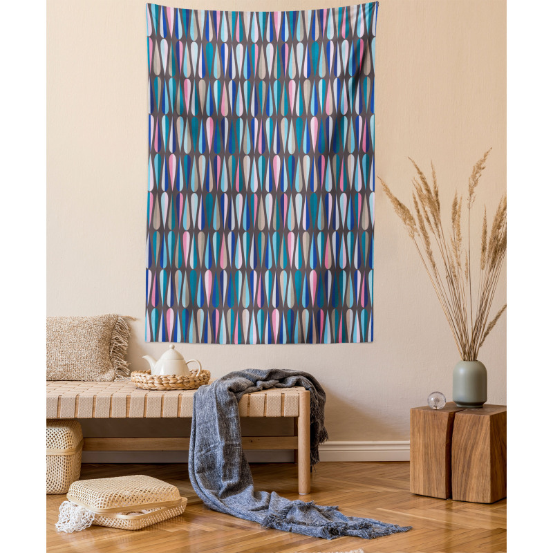 Colored Drop Shapes Tapestry