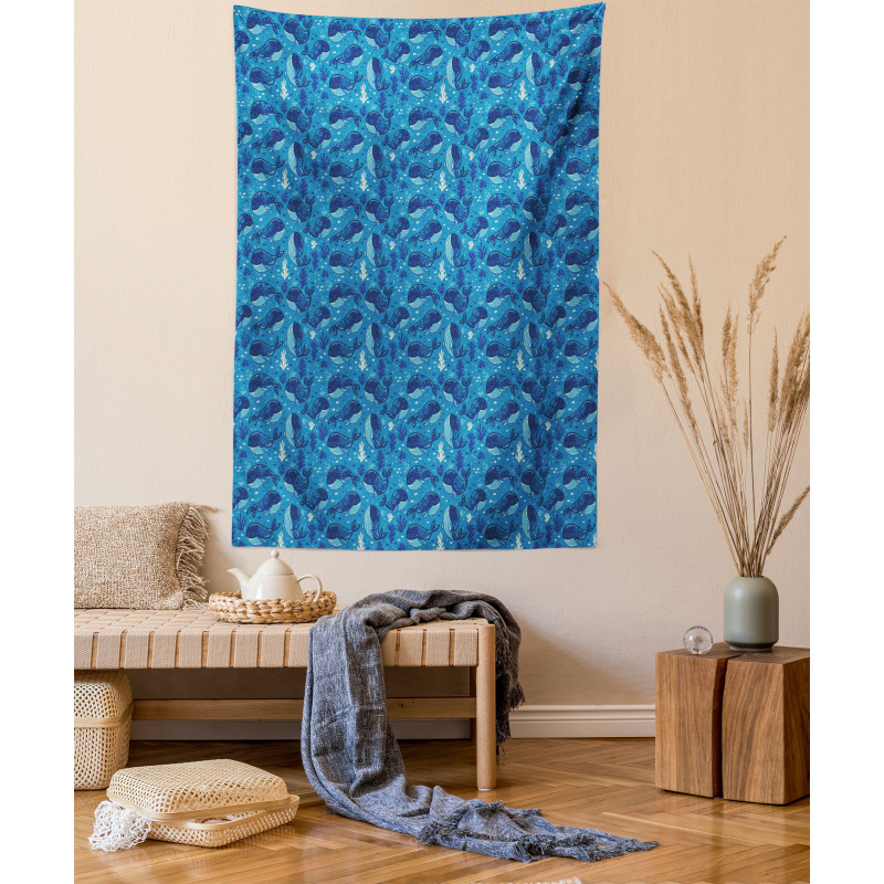 Aquatic Themed Design Tapestry