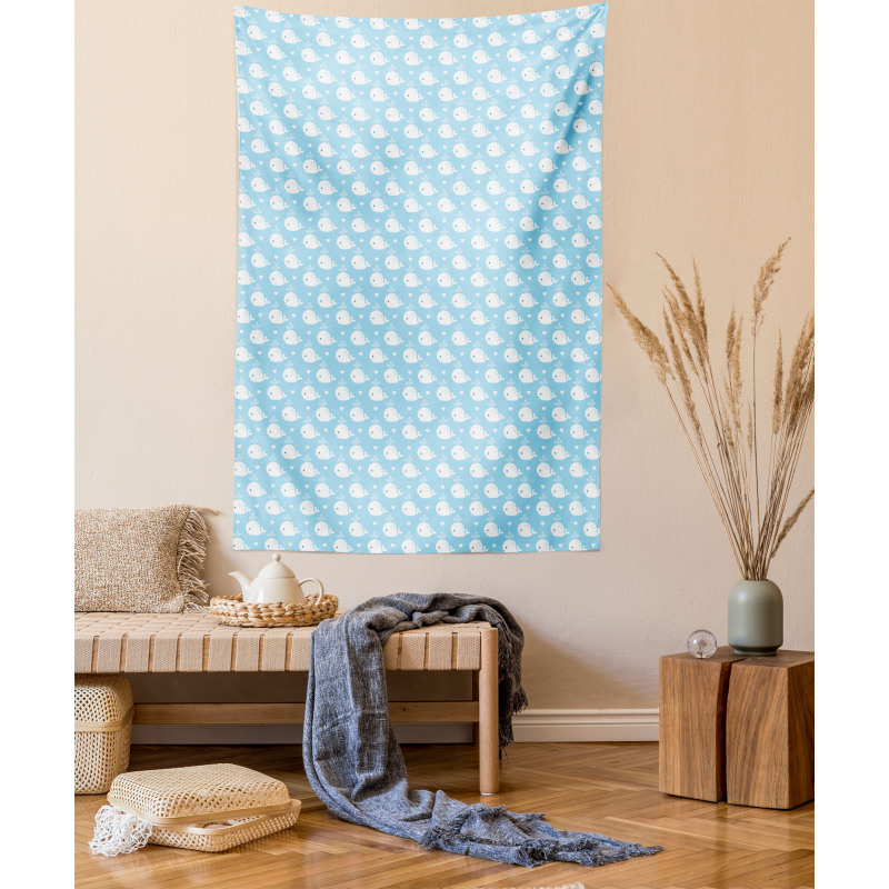 Blue Baby Shower Design Tapestry