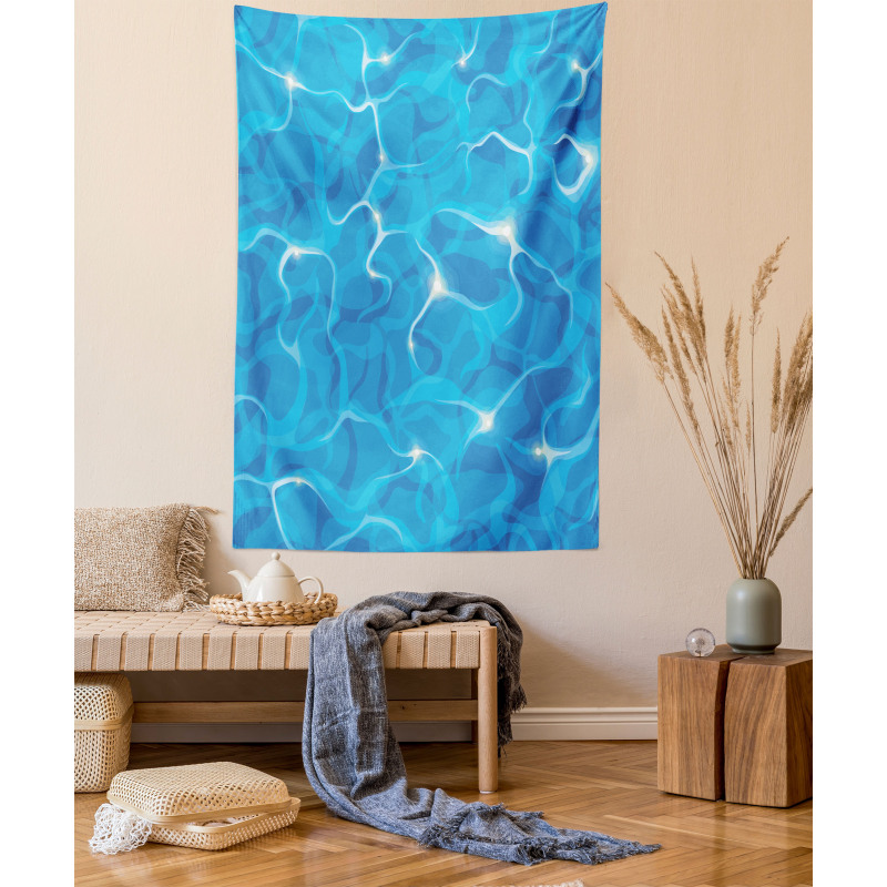 Vivid Water Surface Waves Tapestry