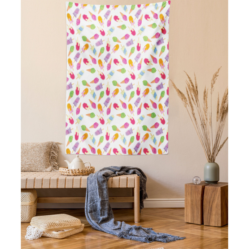 Cartoon Vibrant Color Tapestry