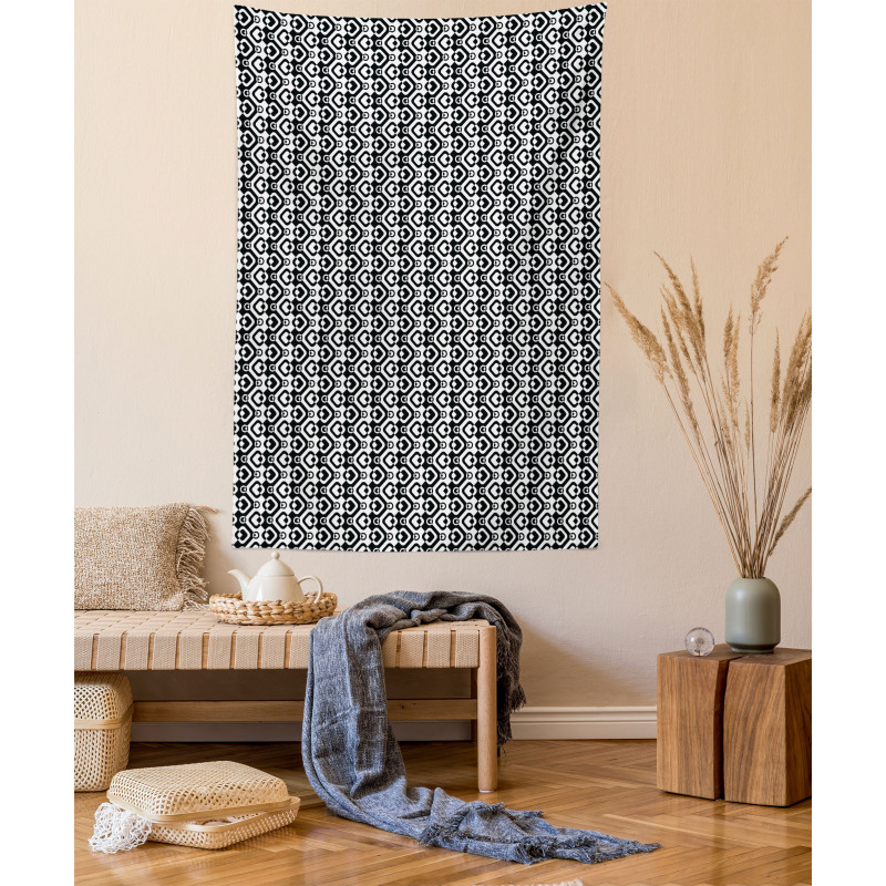 Abstract Chevron Zigzag Tapestry