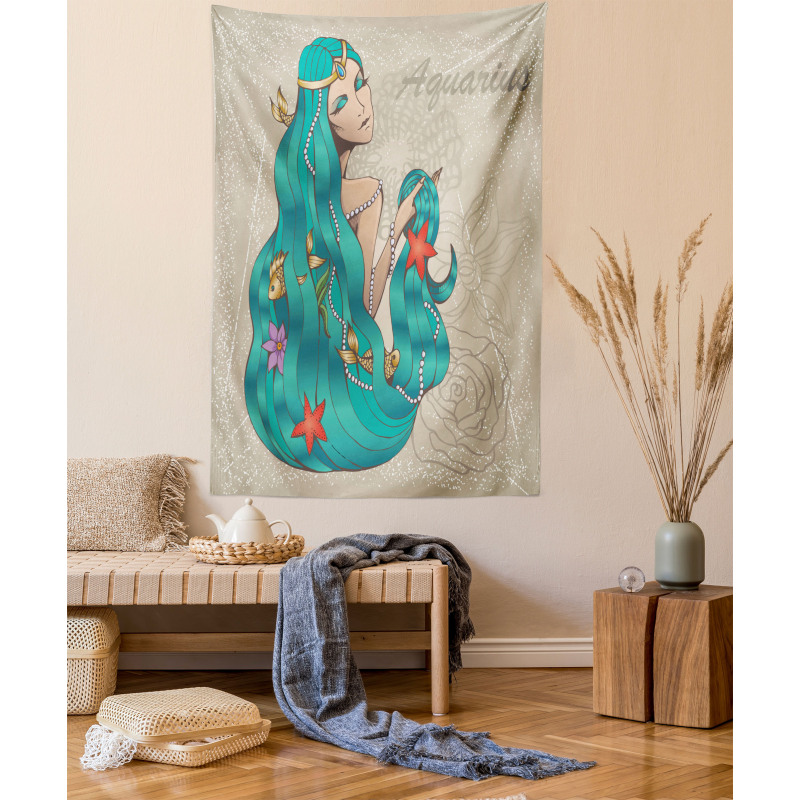 Lady Pearl Fish Tapestry