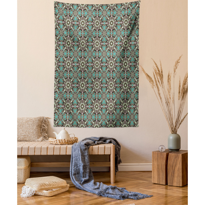 Vintage Flowers Leafage Tapestry