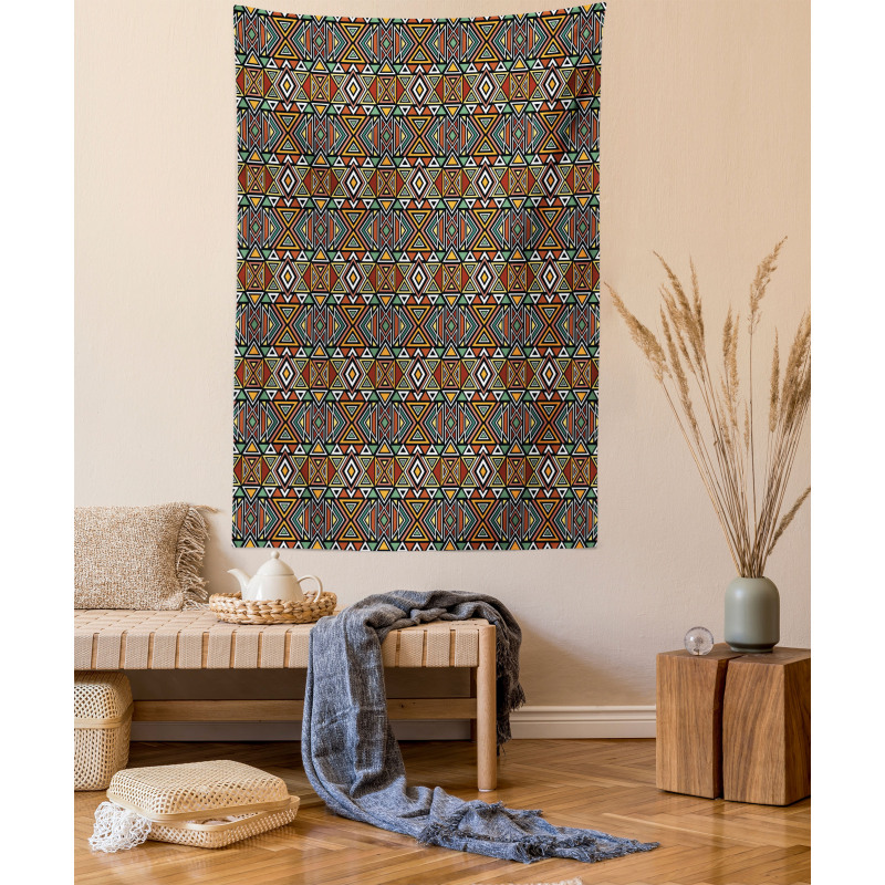 Boho Triangles Tapestry