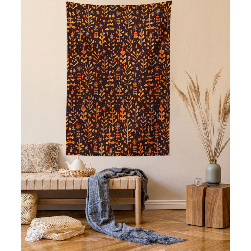 Autumn Season Leaves Tapestry