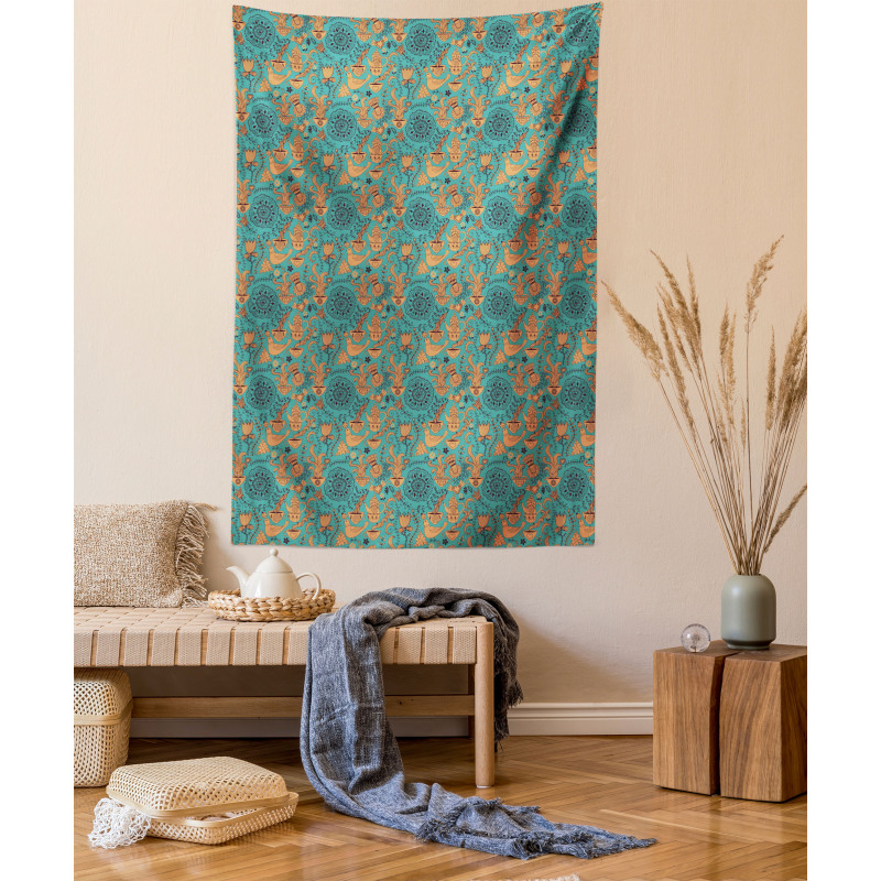 Nature Scroll Artwork Tapestry