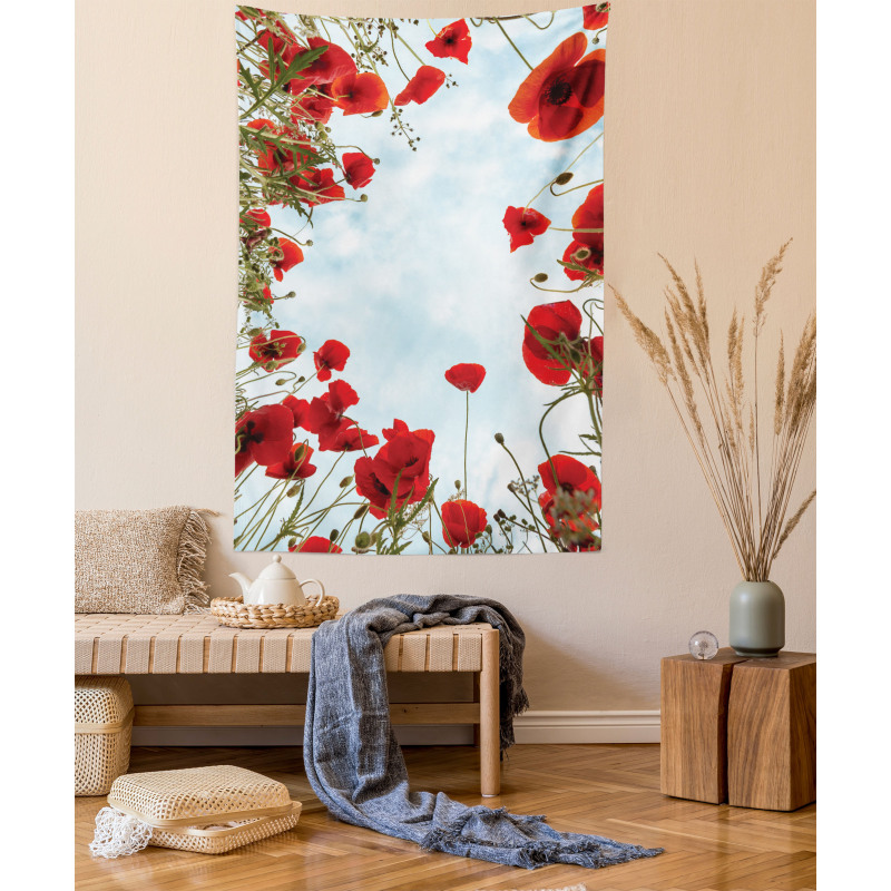 Meadow Flowers Cottage Tapestry
