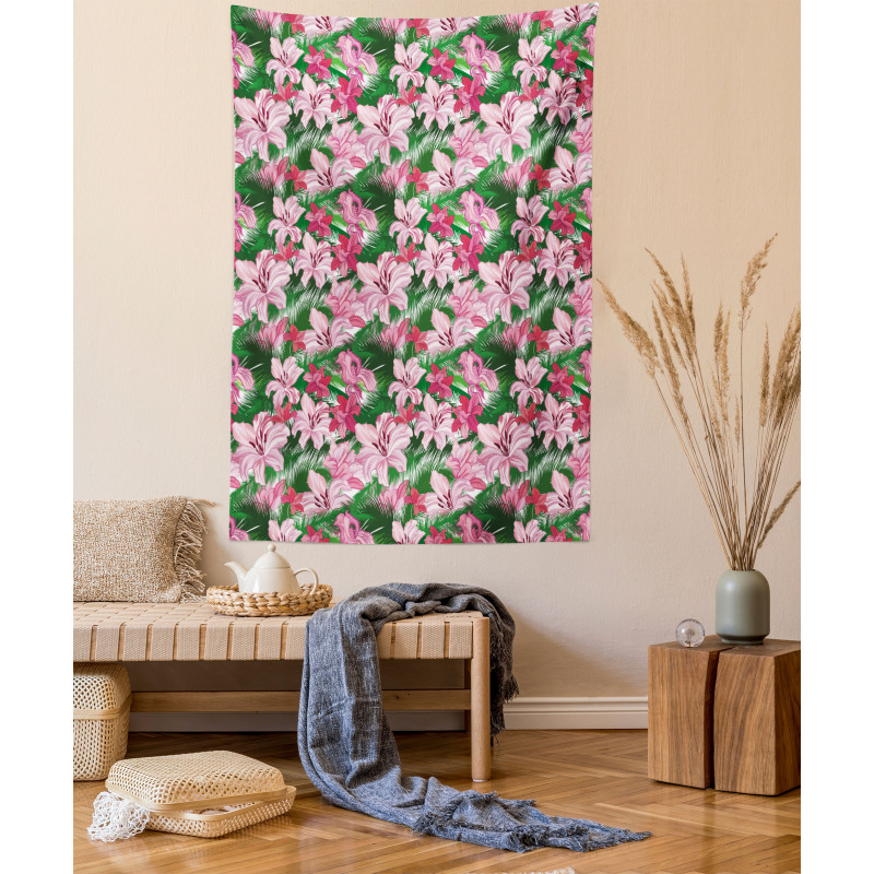 Hawaiian Spring Blossoms Tapestry