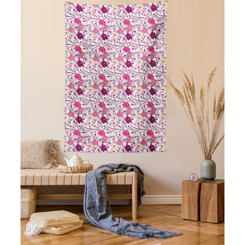 Sakura Tree Blossoms Tapestry