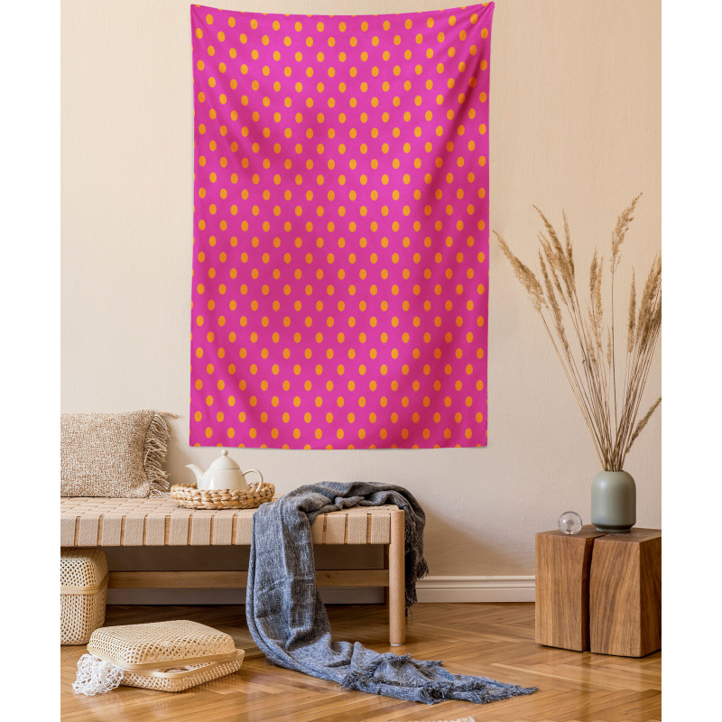 Polka Dots Design Tapestry