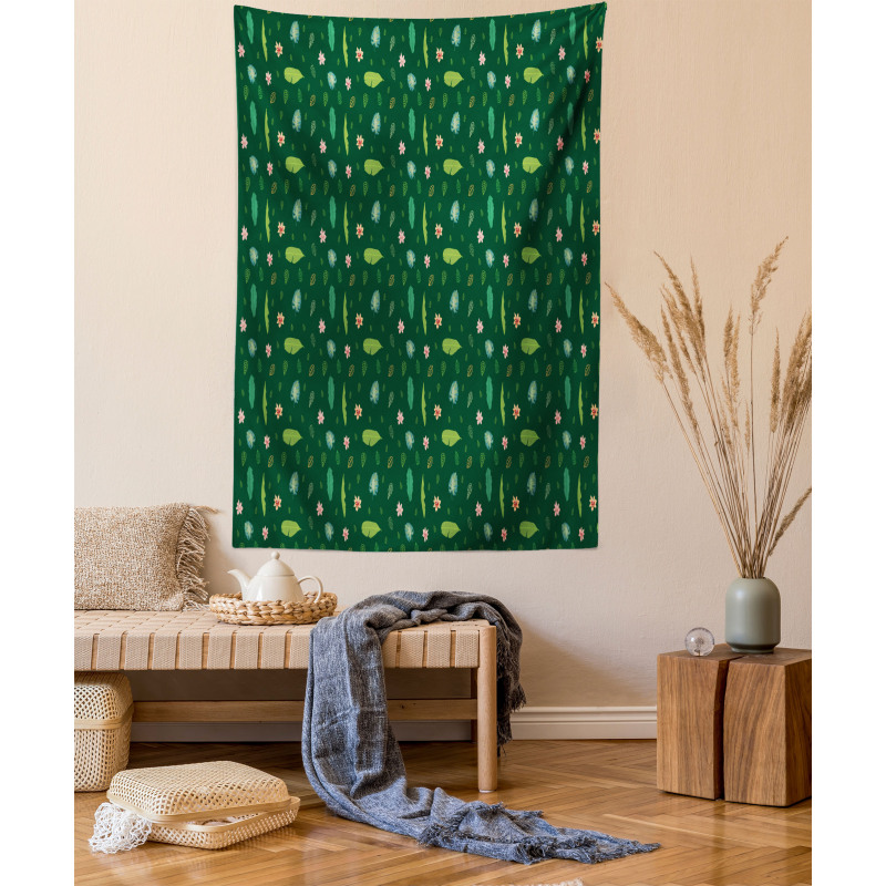 Bird of Paradise Leaves Tapestry