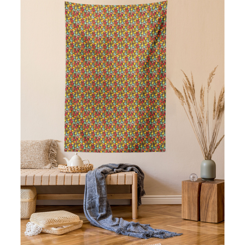 Dandelions and Sparrows Tapestry