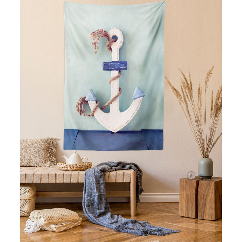 Anchor and Rope Motif Tapestry