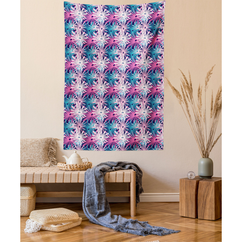 Overlapping Doodle Petals Tapestry