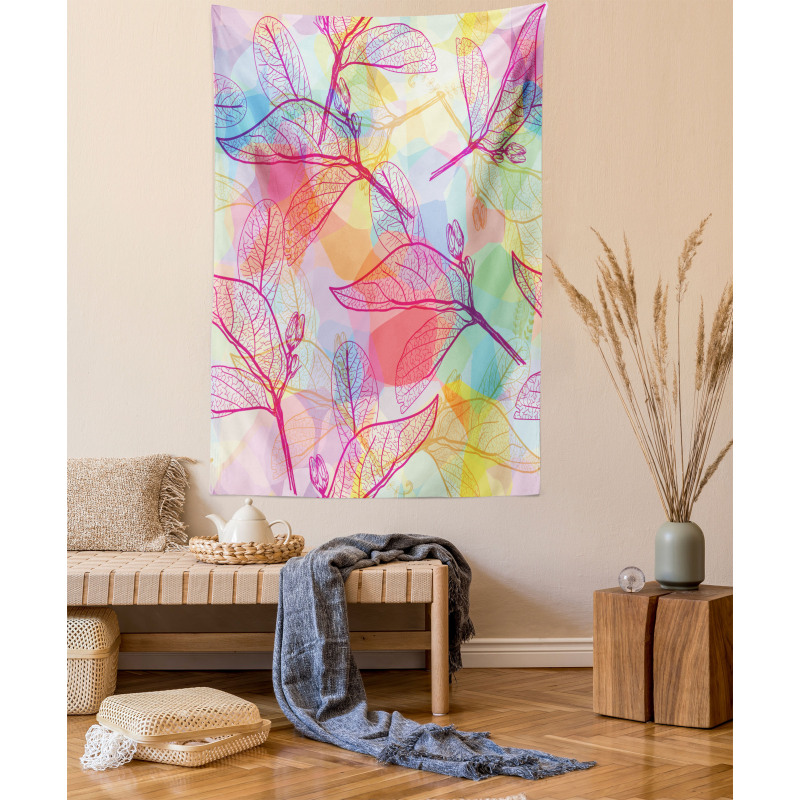 Colorful Abstract Foliage Tapestry